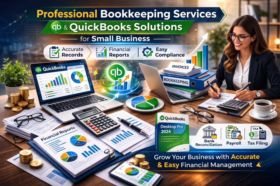 What are Bookkeeping Services? Role of QuickBooks for Small Business